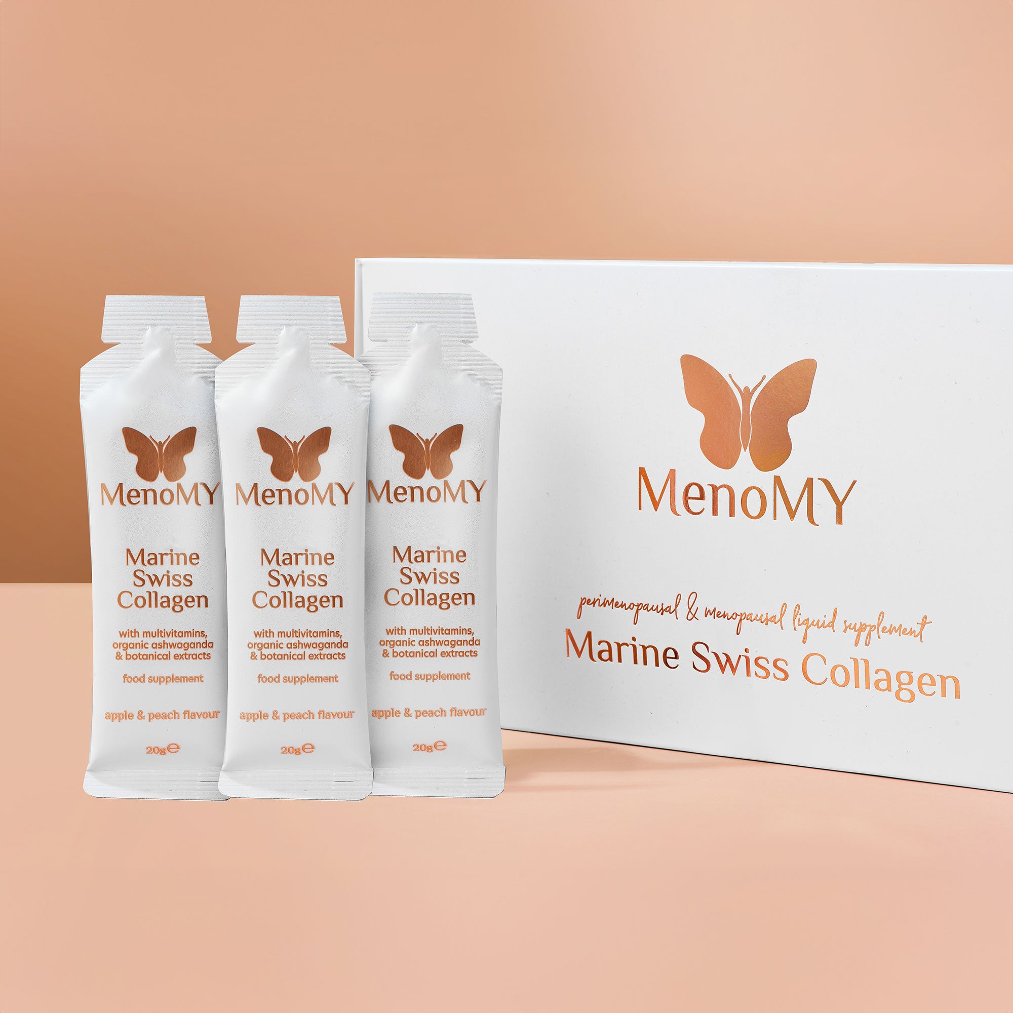 Swiss Marine Collagen - 1 box contains 14 sachets - Tear and drink on the go!