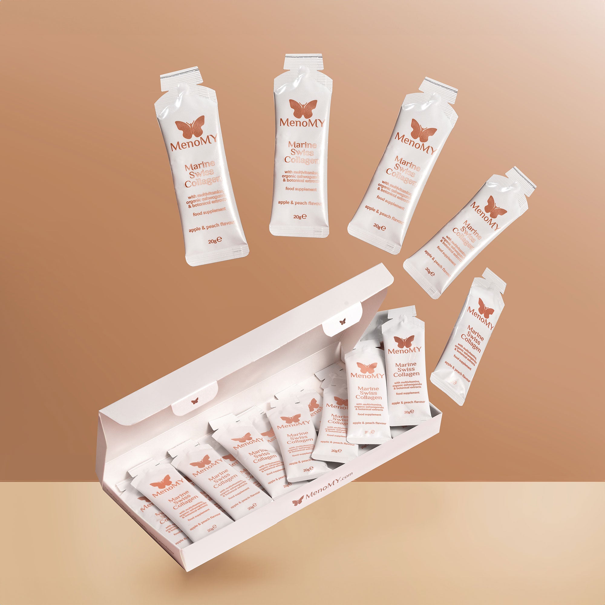Swiss Marine Collagen - 1 box contains 14 sachets - Tear and